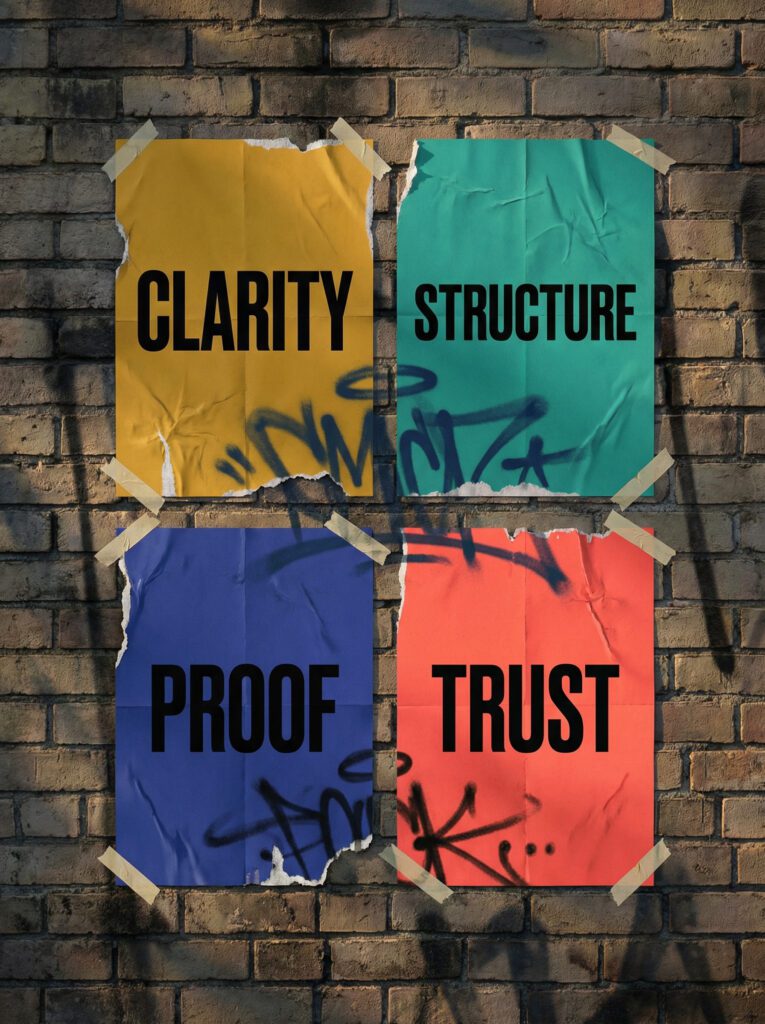 SEO & AI Clarity, Structure, Proof, Trust