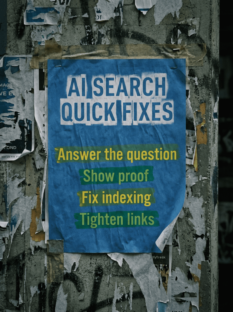 AI search visibility Quick fixes AI-search-visibility-Quick-fixes