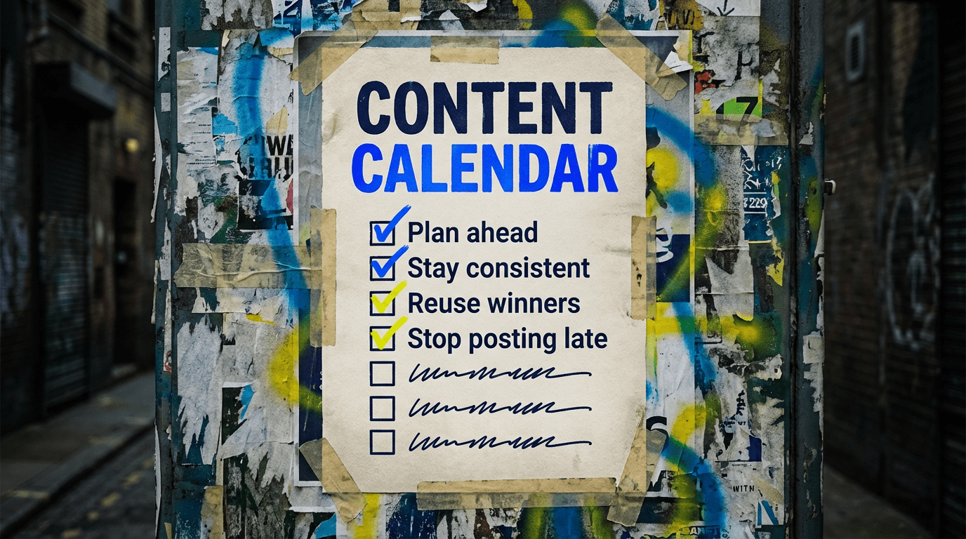 Content Calendar: Stop Posting Last Minute