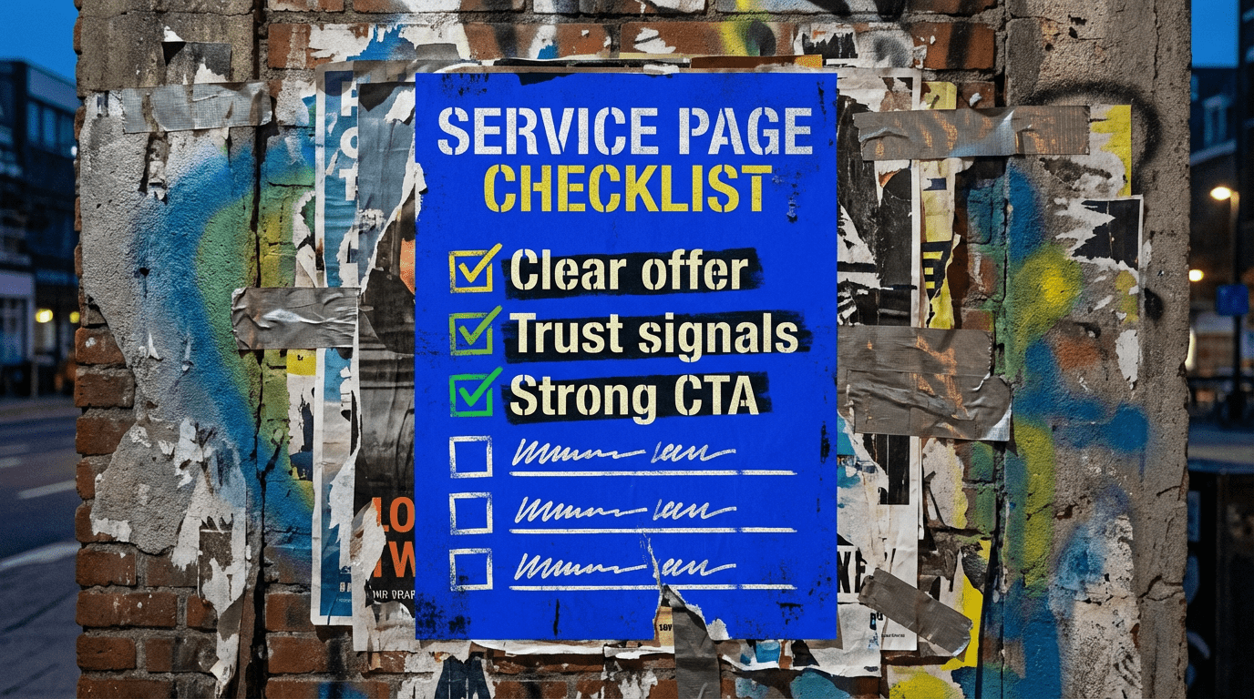 Service Page Checklist: Turn More Visits Into Enquiries