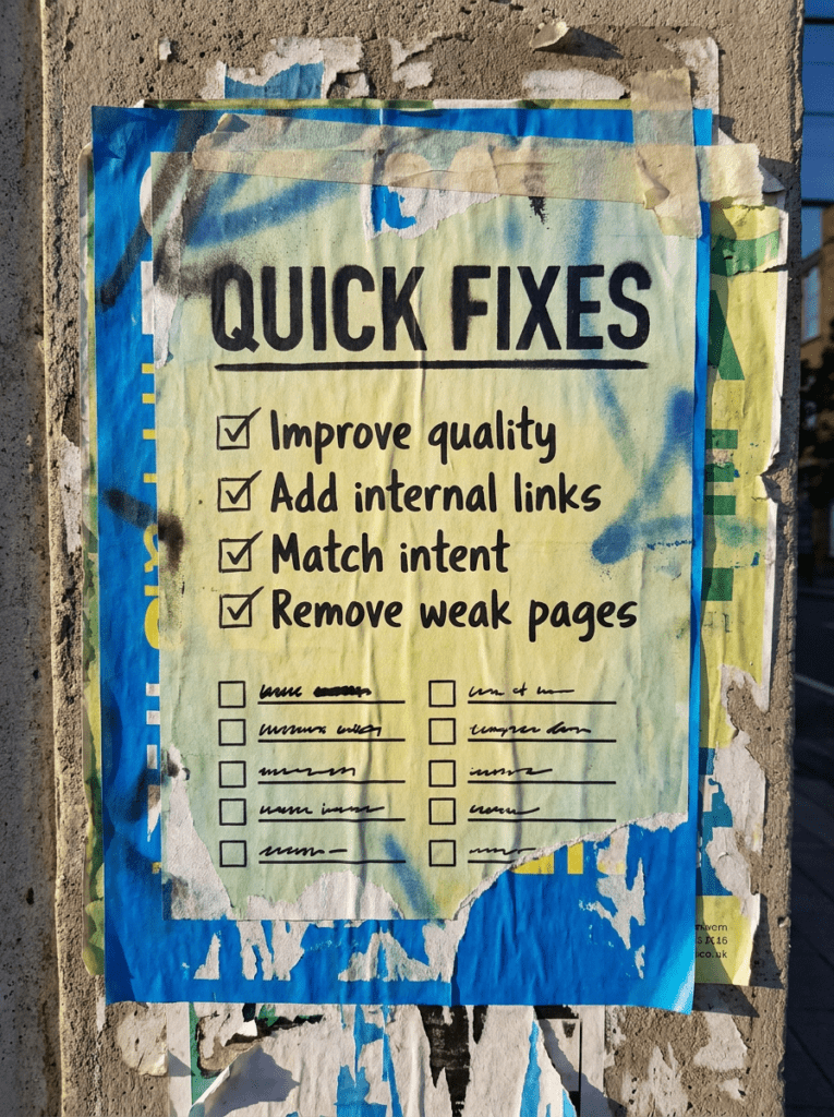 Crawled-but-not-indexed-quick-fixes