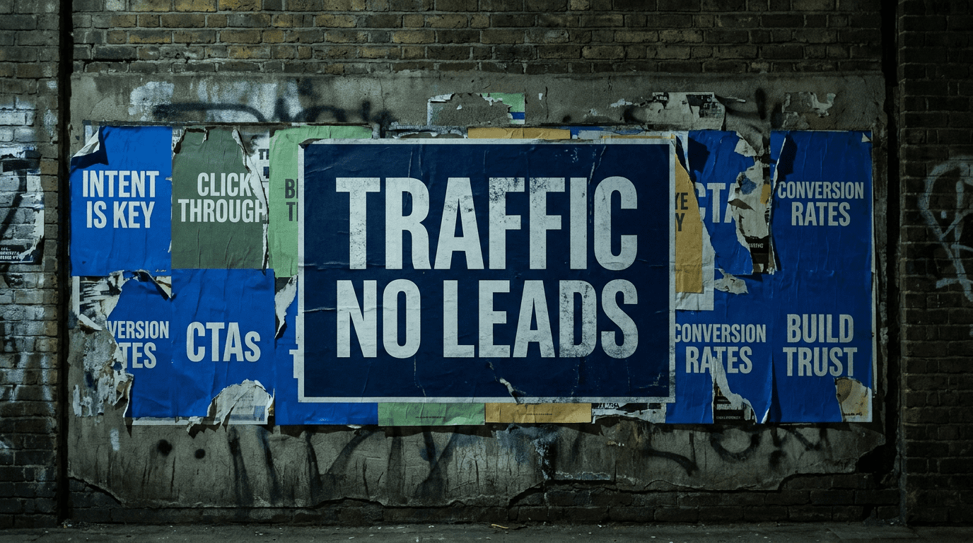 Why is my blog getting traffic but no leads?
