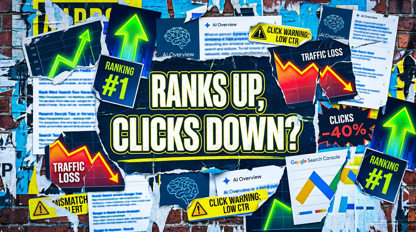 SEO Rankings Up But Traffic Down? What Changed