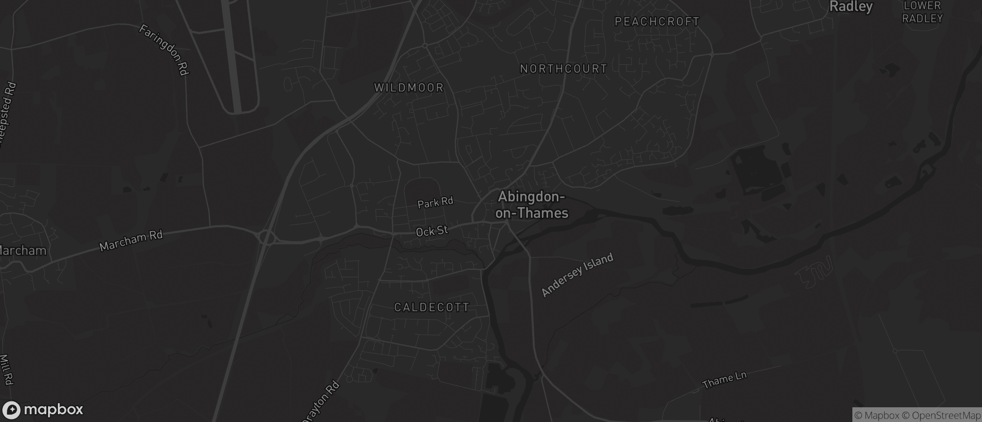 Map of Abingdon-on-Thames for SEO services in Abingdon-on-Thames