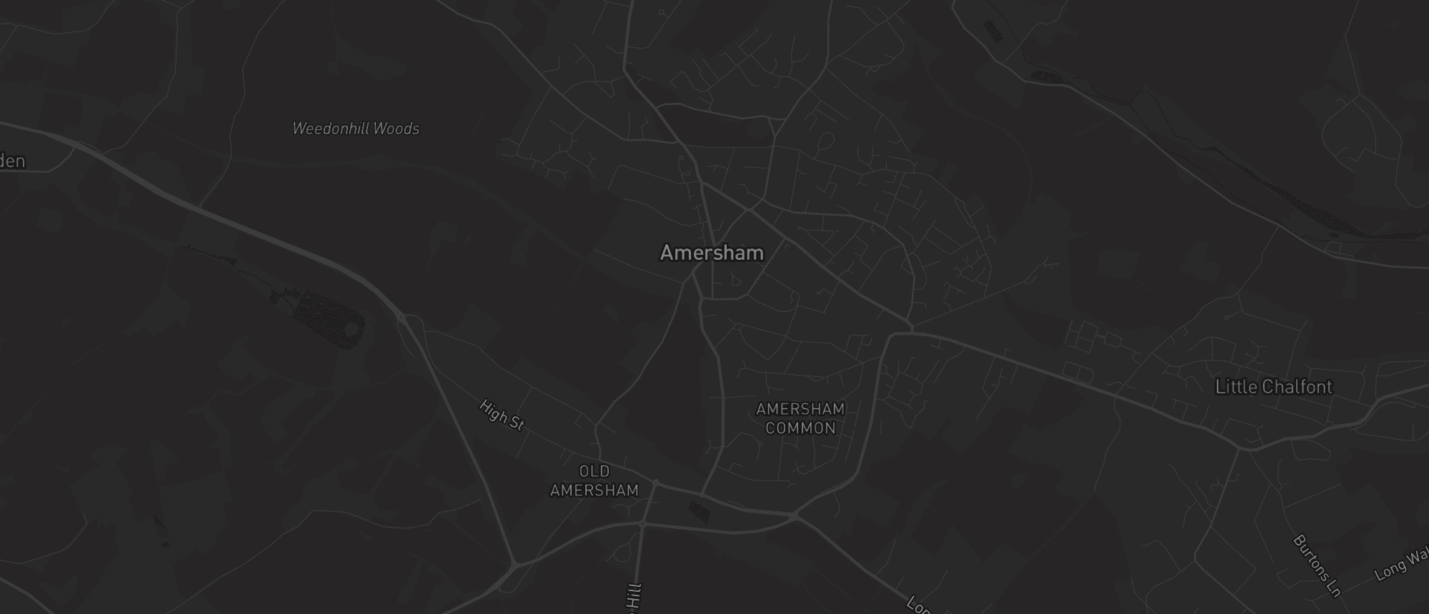 Map of Amersham for SEO services in Amersham