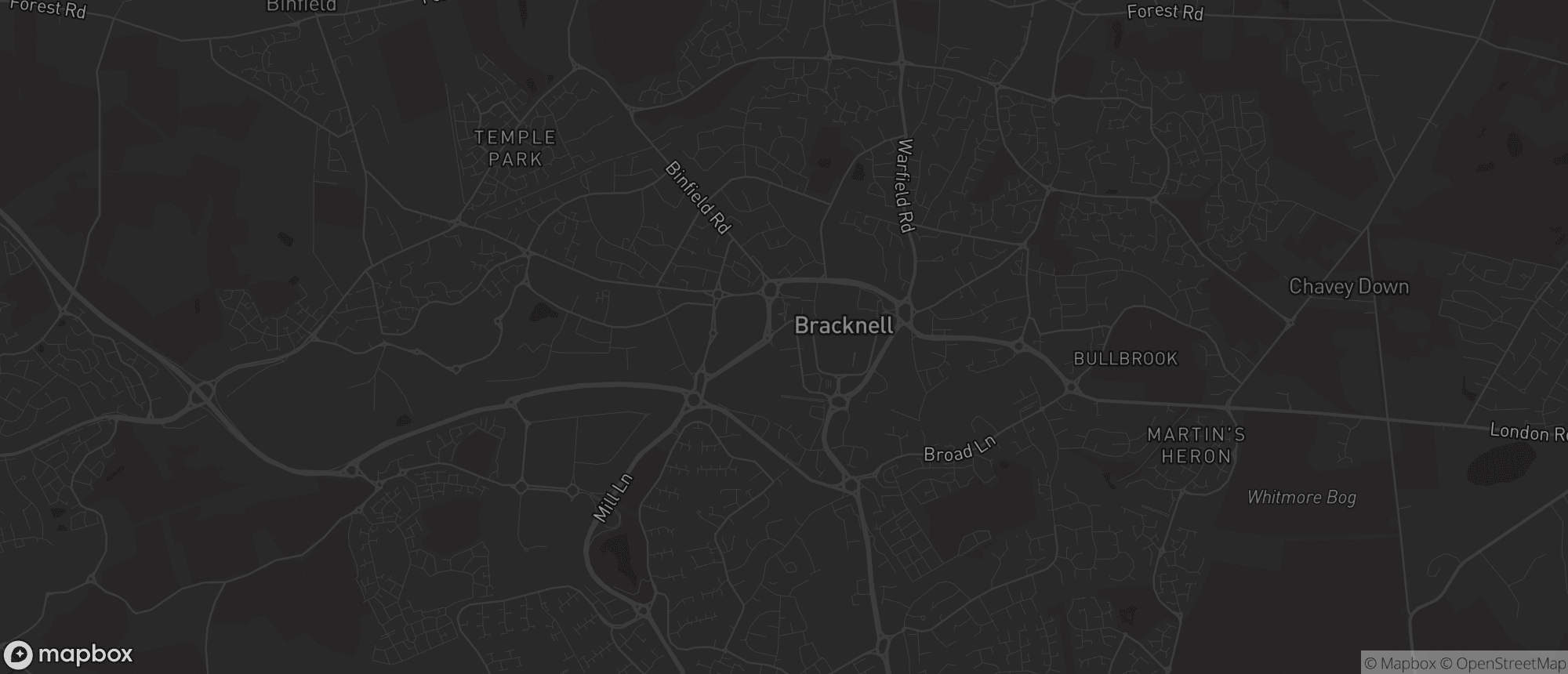 Map of Bracknell for SEO services in Bracknell