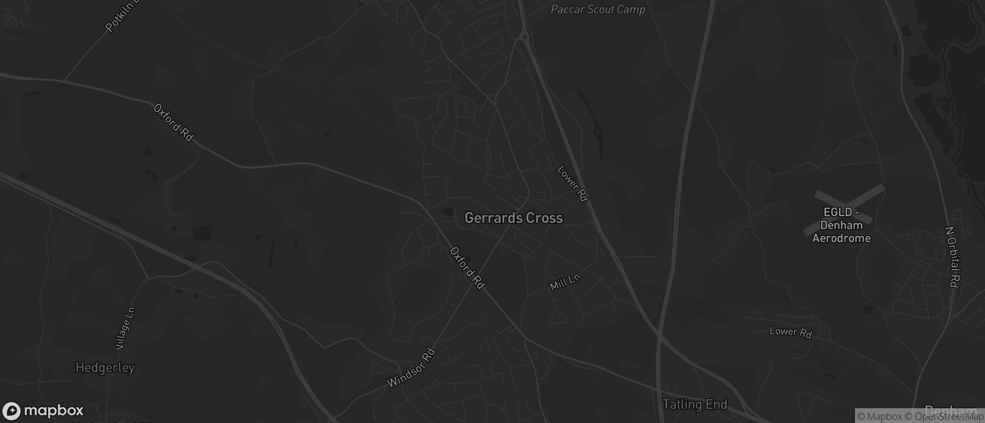Map of Gerrards Cross for SEO services in Gerrards Cross