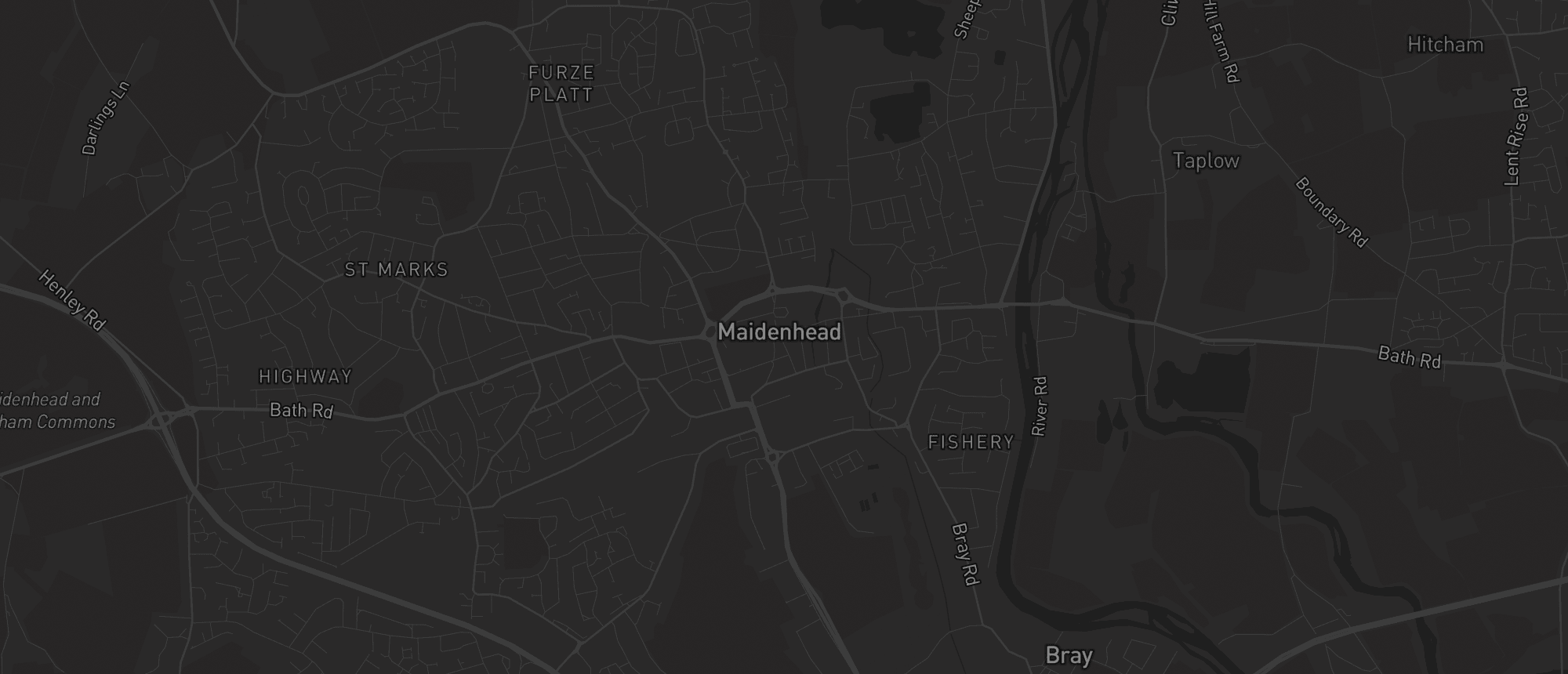 Map of Maidenhead for SEO services in Maidenhead