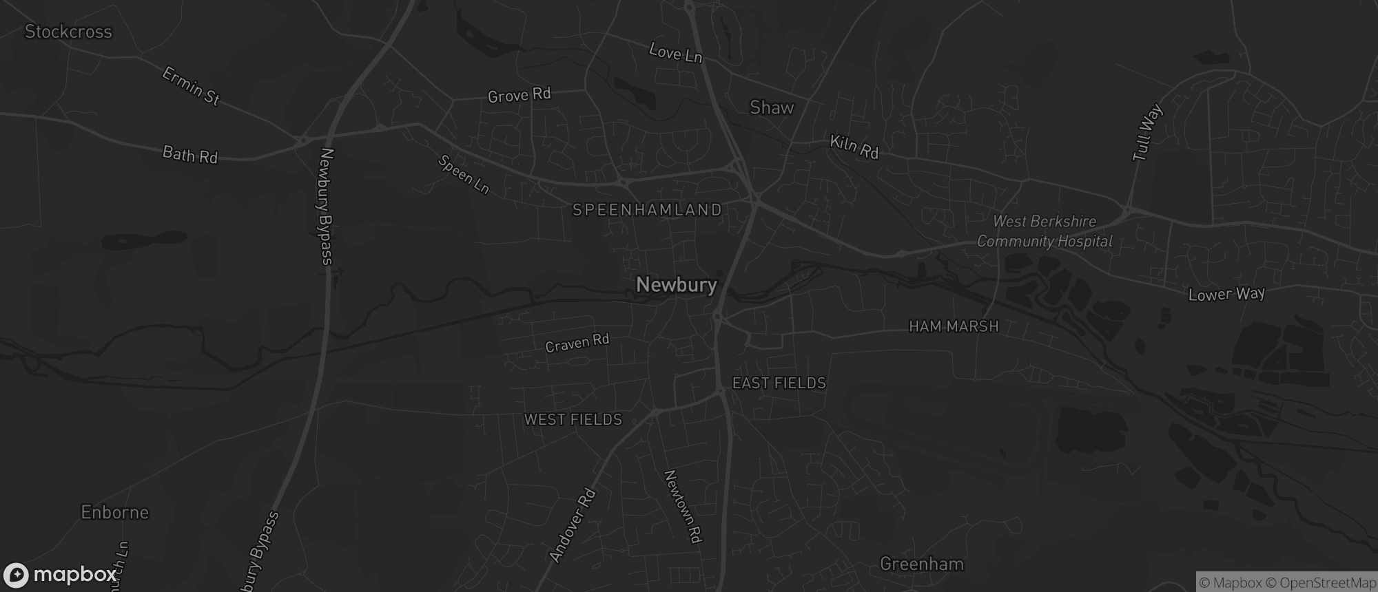 Map of Newbury for SEO services in Newbury