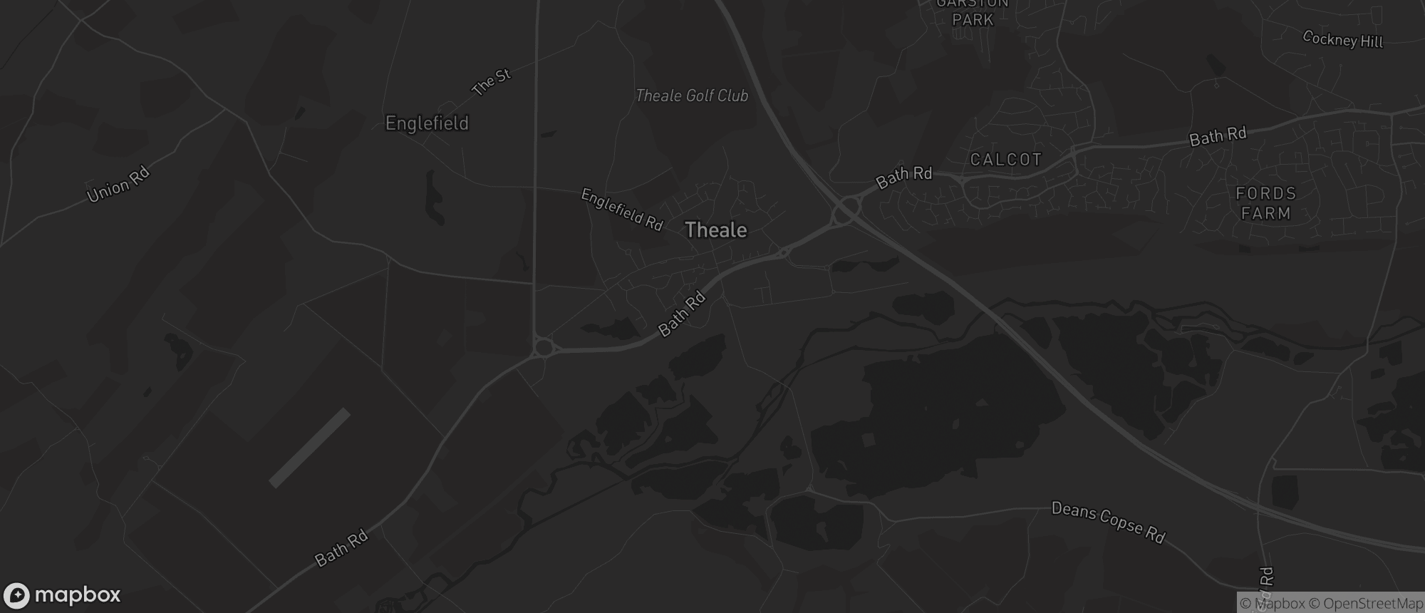 Map of Theale for SEO services in Theale