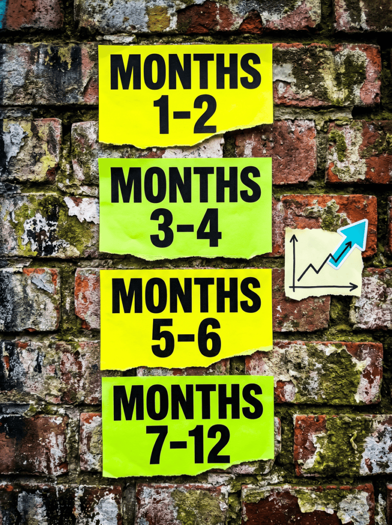 How long does SEO take to work broken down by month