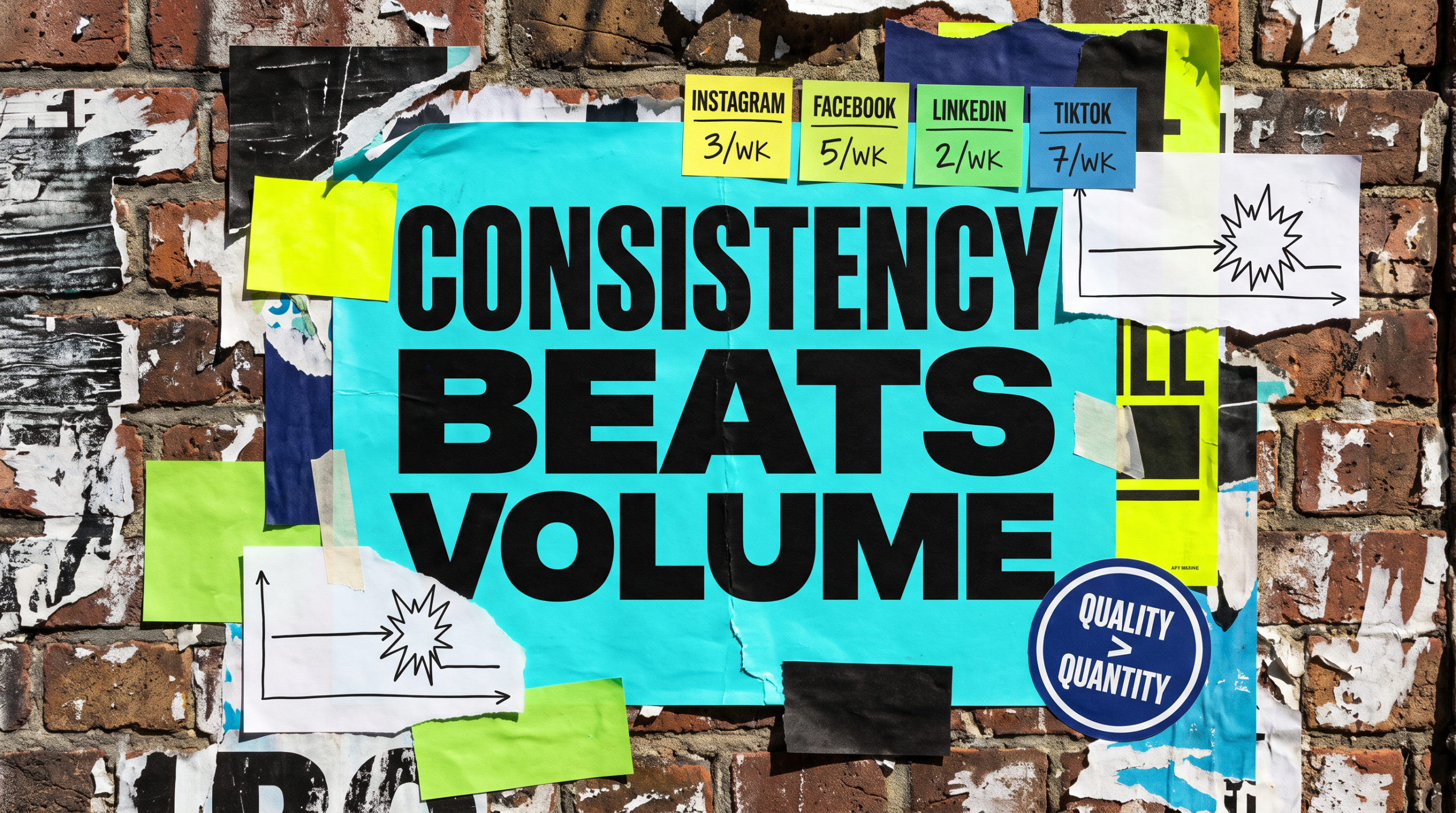 Consistency beats volume — how often to post on social media
