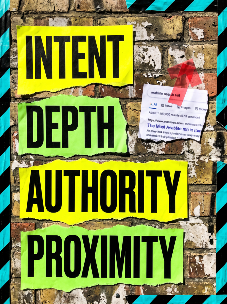 Competitor outranking me checklist — intent, depth, authority, proximity