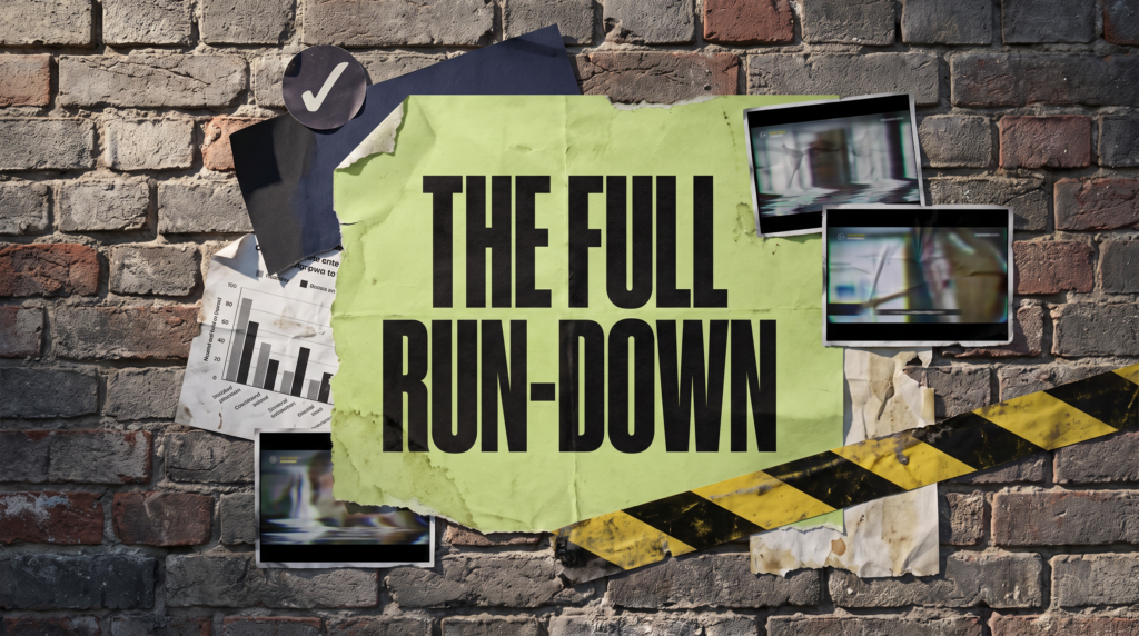 The Full Run-Down poster introducing every digital marketing news late-August 2026 story in detail