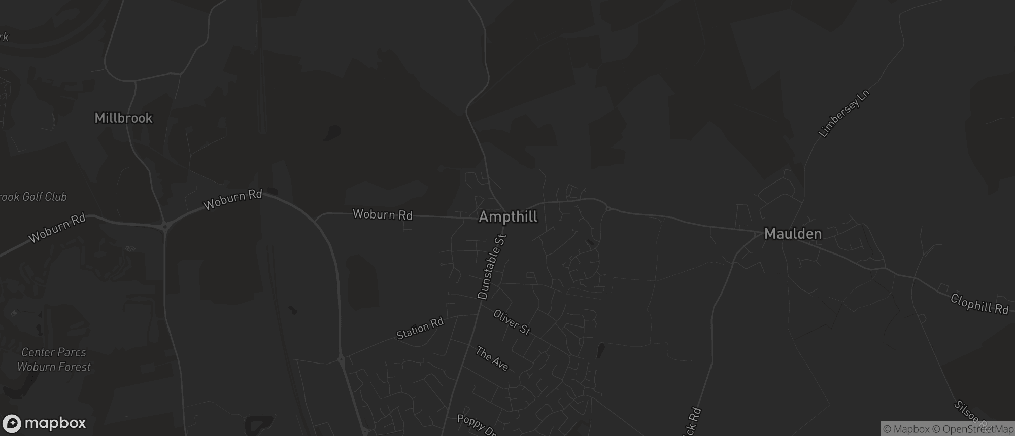 Map of Ampthill for SEO services in Ampthill