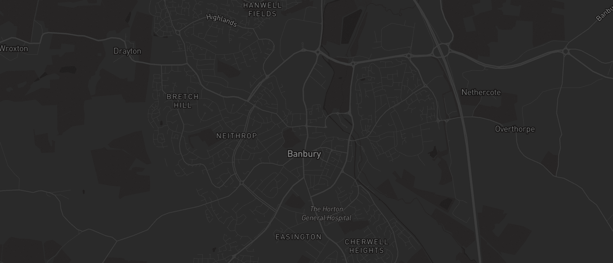 Map of Banbury for SEO services in Banbury