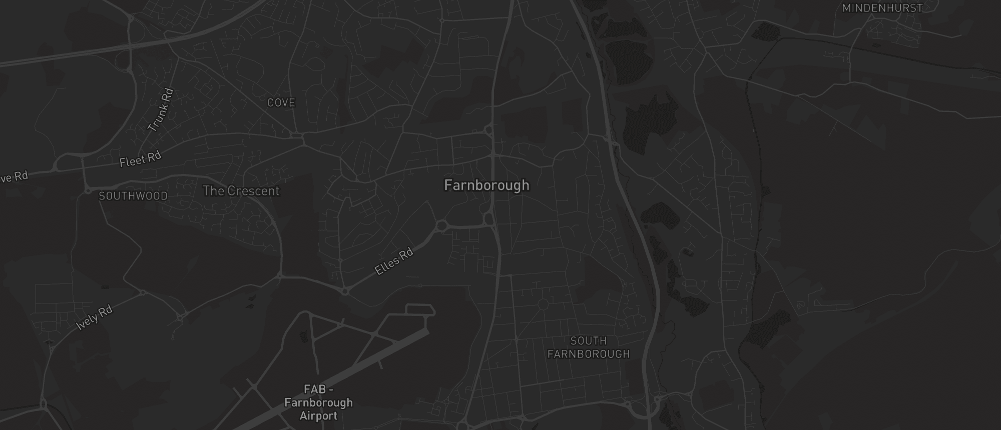 Map of Farnborough for SEO services in Farnborough