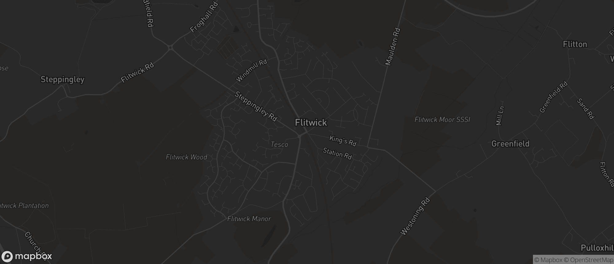 Map of Flitwick for SEO services in Flitwick
