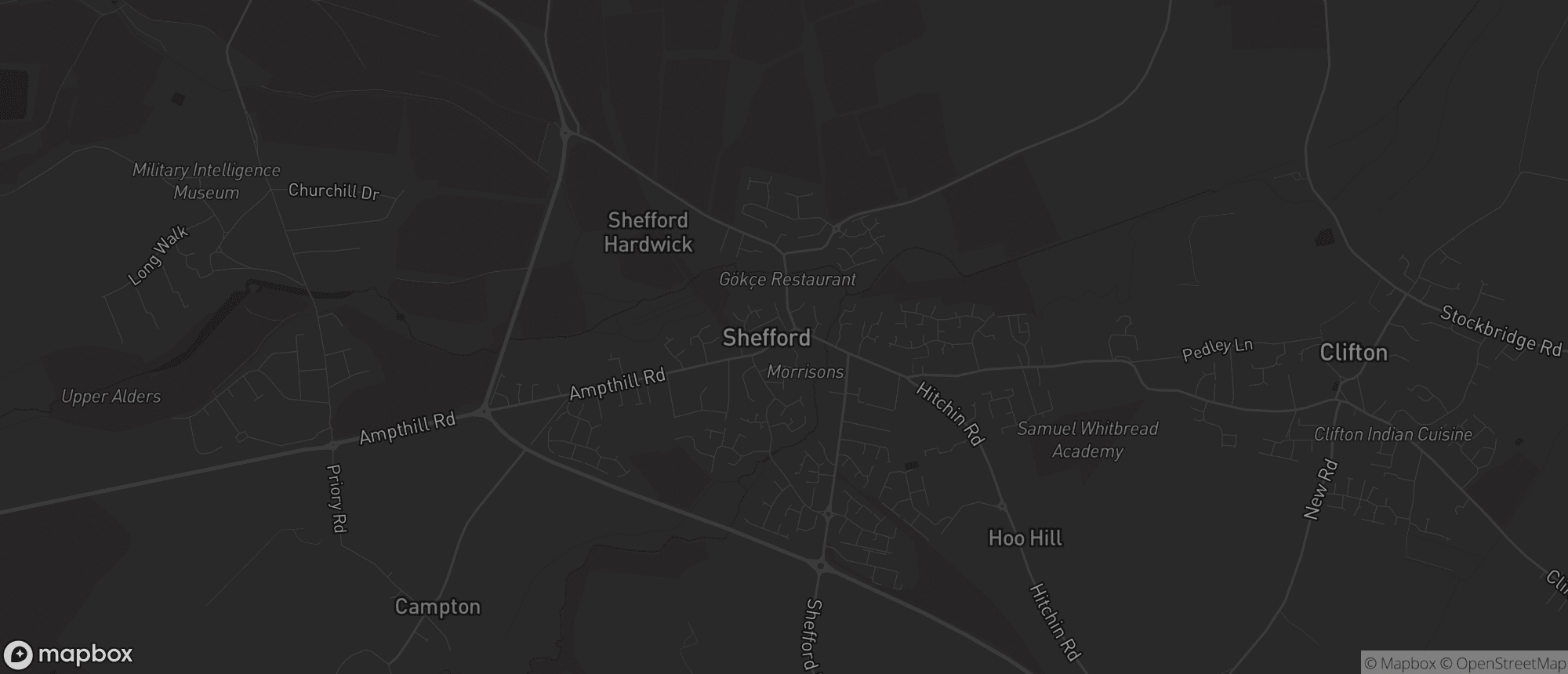 Map of Shefford for SEO services in Shefford