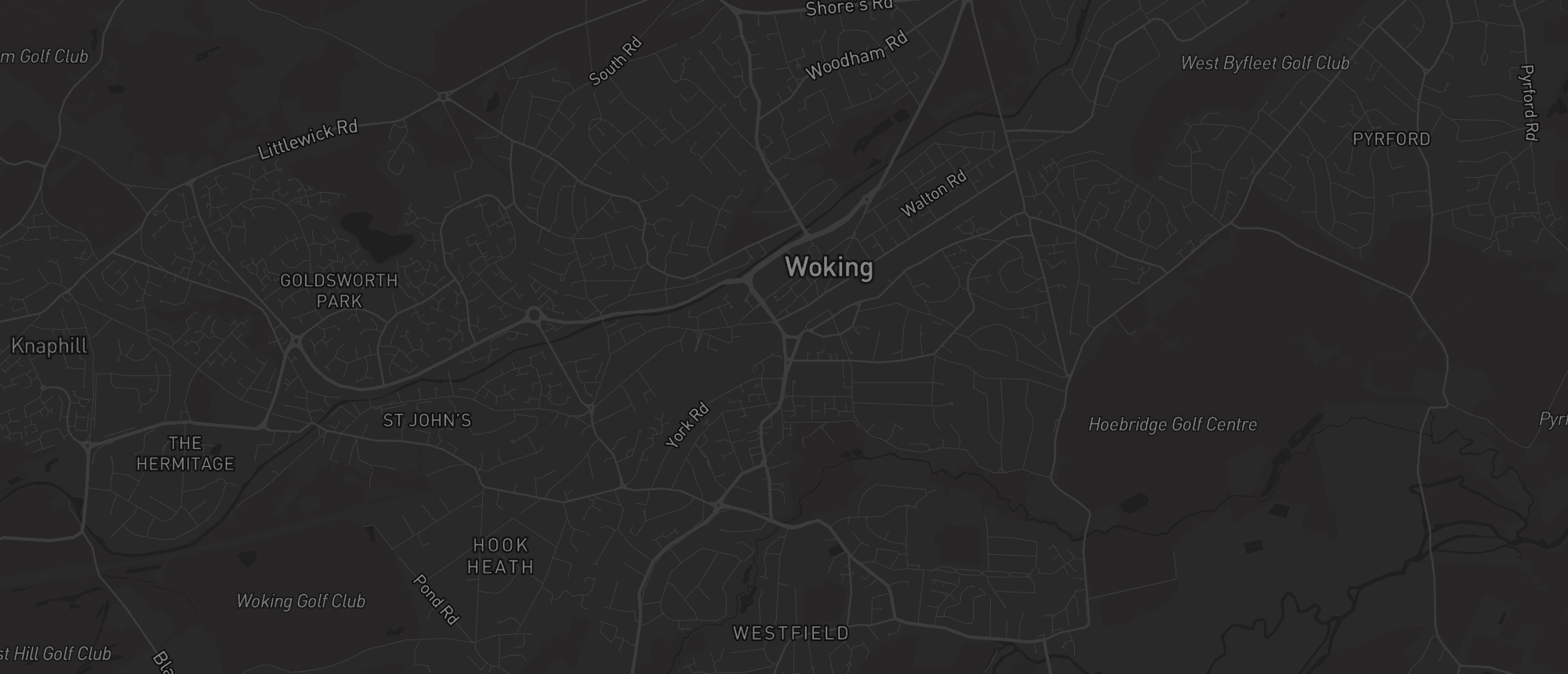 Map of Woking for SEO services in Woking