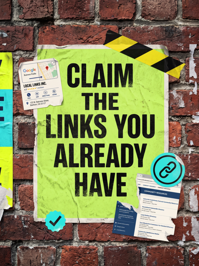 Claim the free backlinks your small business already has, Google Business Profile and directory listings
