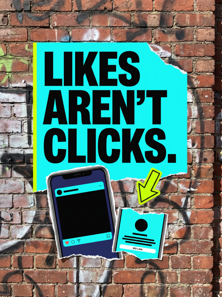 Likes are not clicks: why social engagement does not become website visits