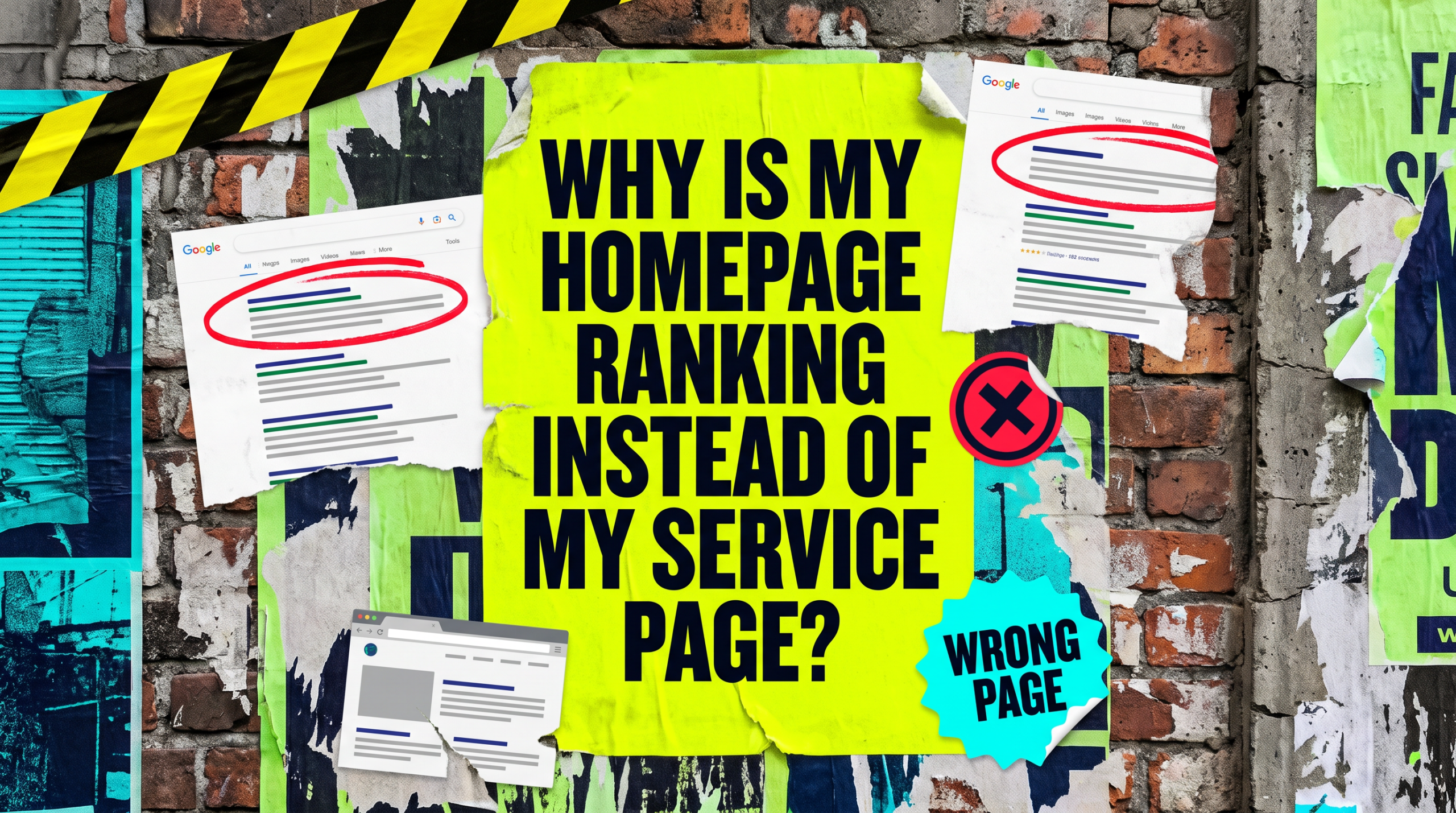 Why Is My Homepage Ranking Instead Of My Service Page?
