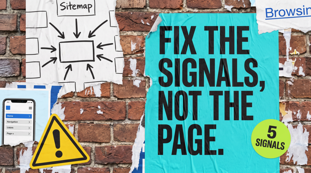Fix the signals that decide whether your homepage or your service page ranks