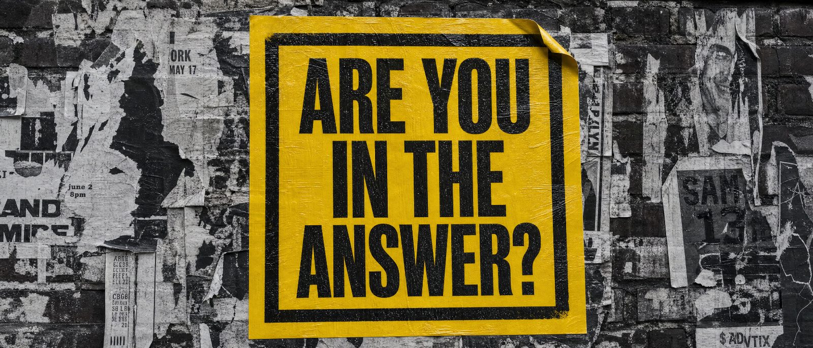 AI SEO agency poster asking are you in the AI answer