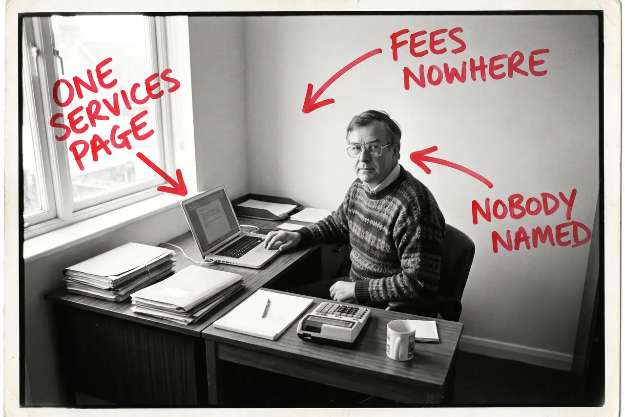 How Do I Get More Clients For My Accountancy Firm?, marker-annotated photo