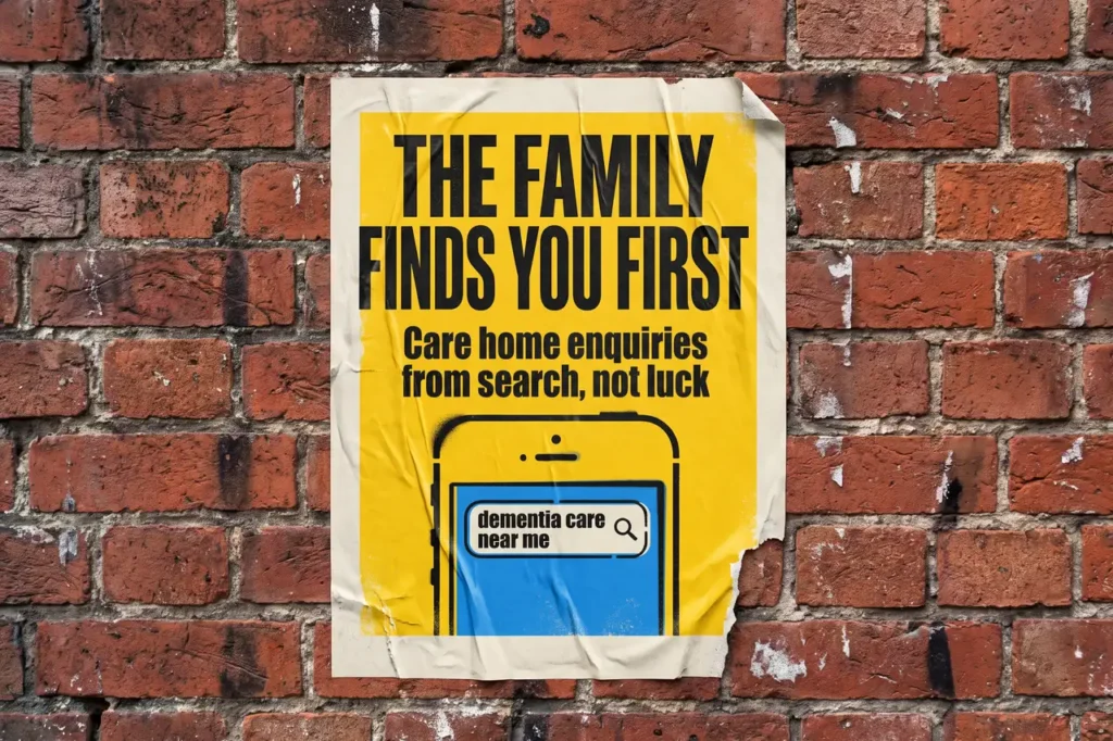 The family finds you first, paste-up poster