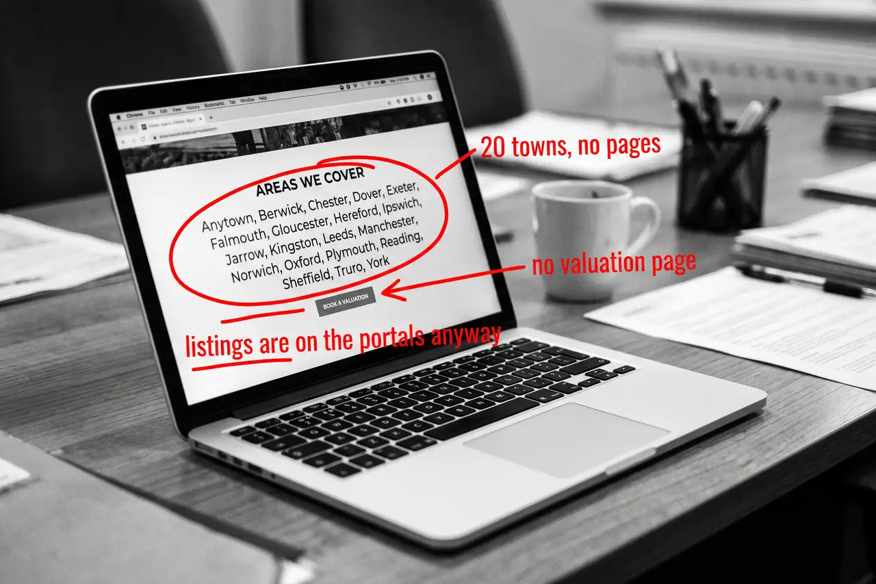 How Do I Get More Valuation Leads?, marker-annotated photo