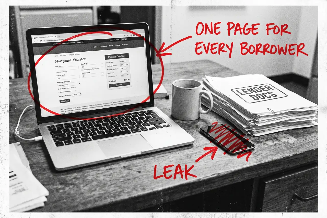 How To Get More Mortgage Leads, marker-annotated photo