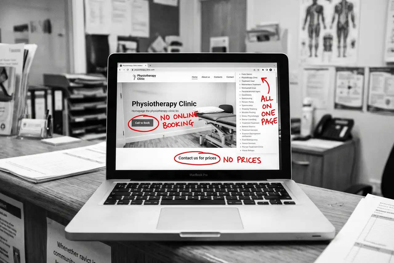Why Is My Physio Clinic Not Getting New Patients?, marker-annotated photo