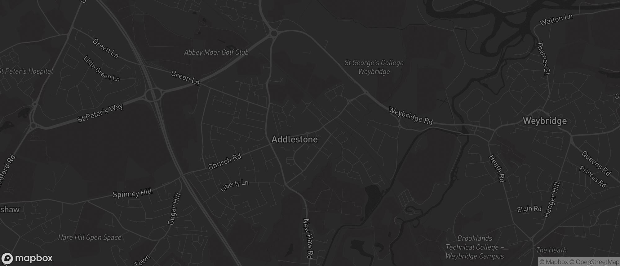 Map of Addlestone for SEO services in Addlestone