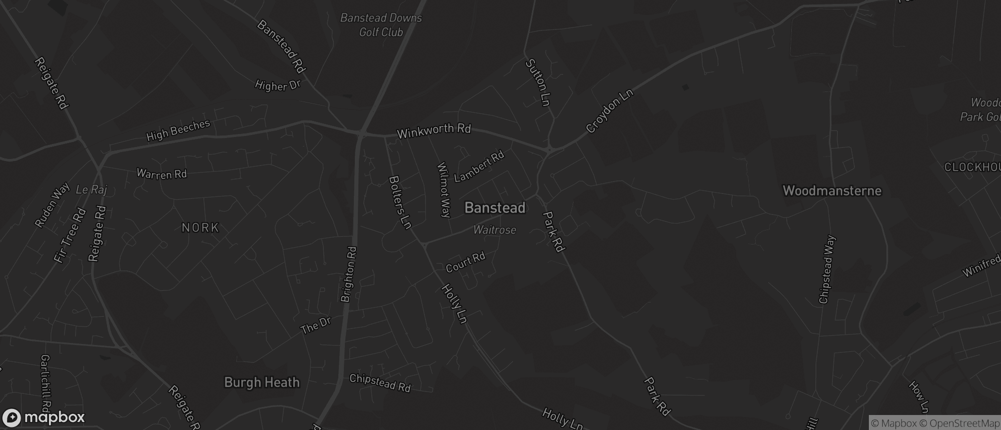 Map of Banstead for SEO services in Banstead
