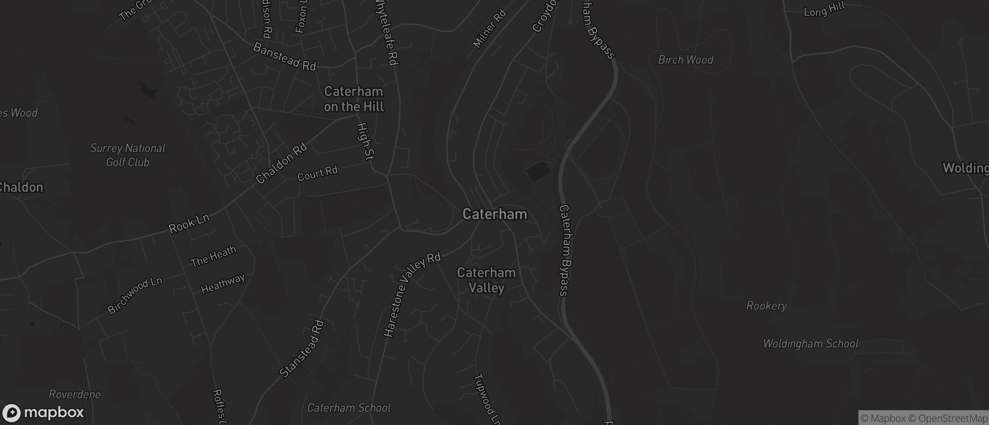Map of Caterham for SEO services in Caterham