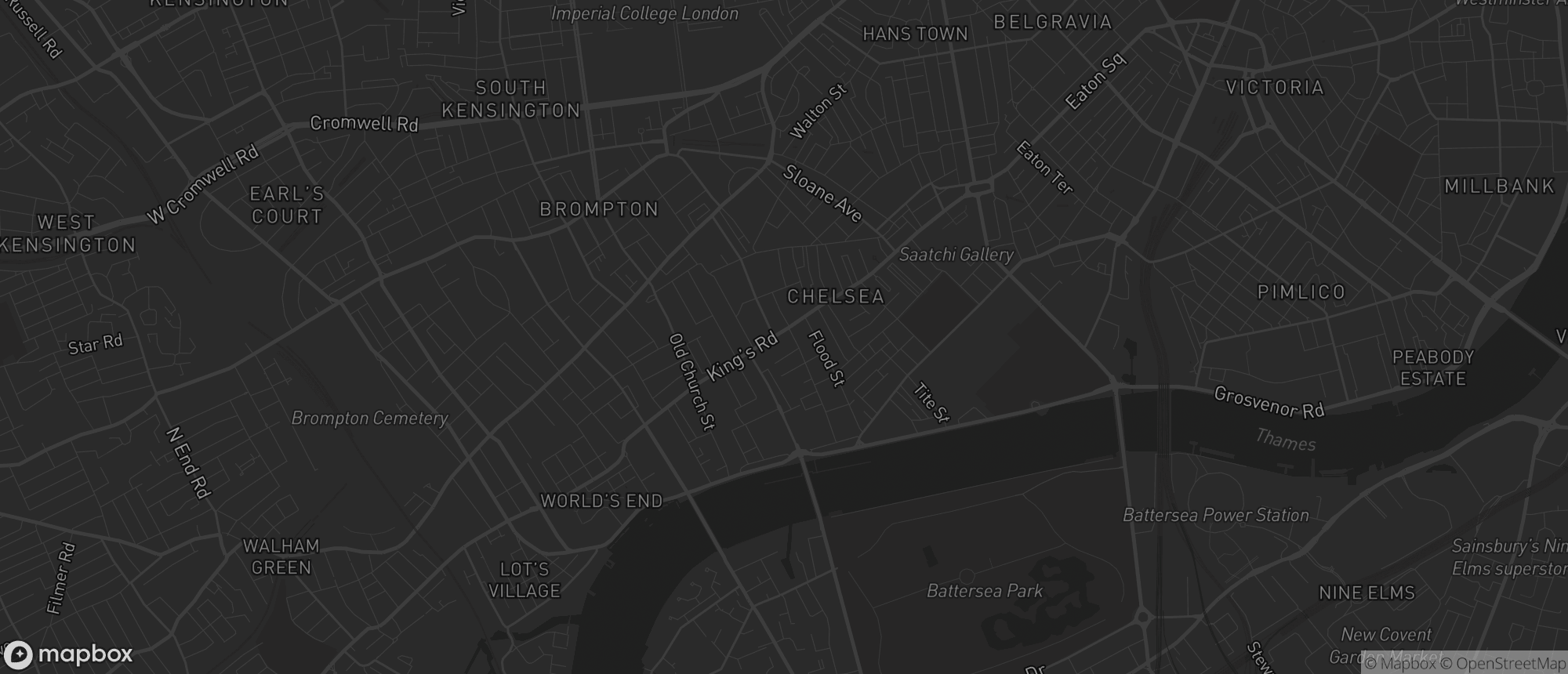 Map of Chelsea for SEO services in Chelsea
