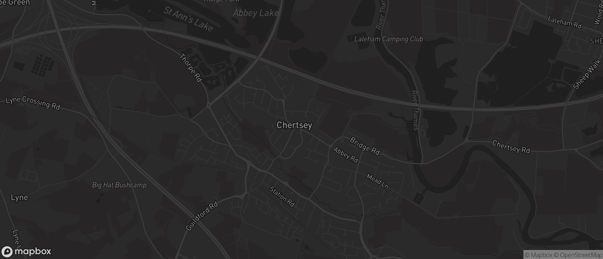Map of Chertsey for SEO services in Chertsey