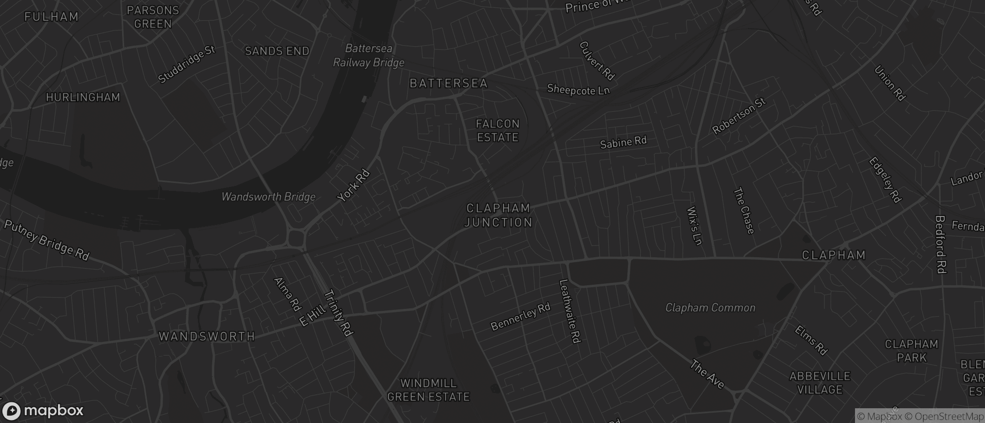 Map of Clapham Junction for SEO services in Clapham Junction
