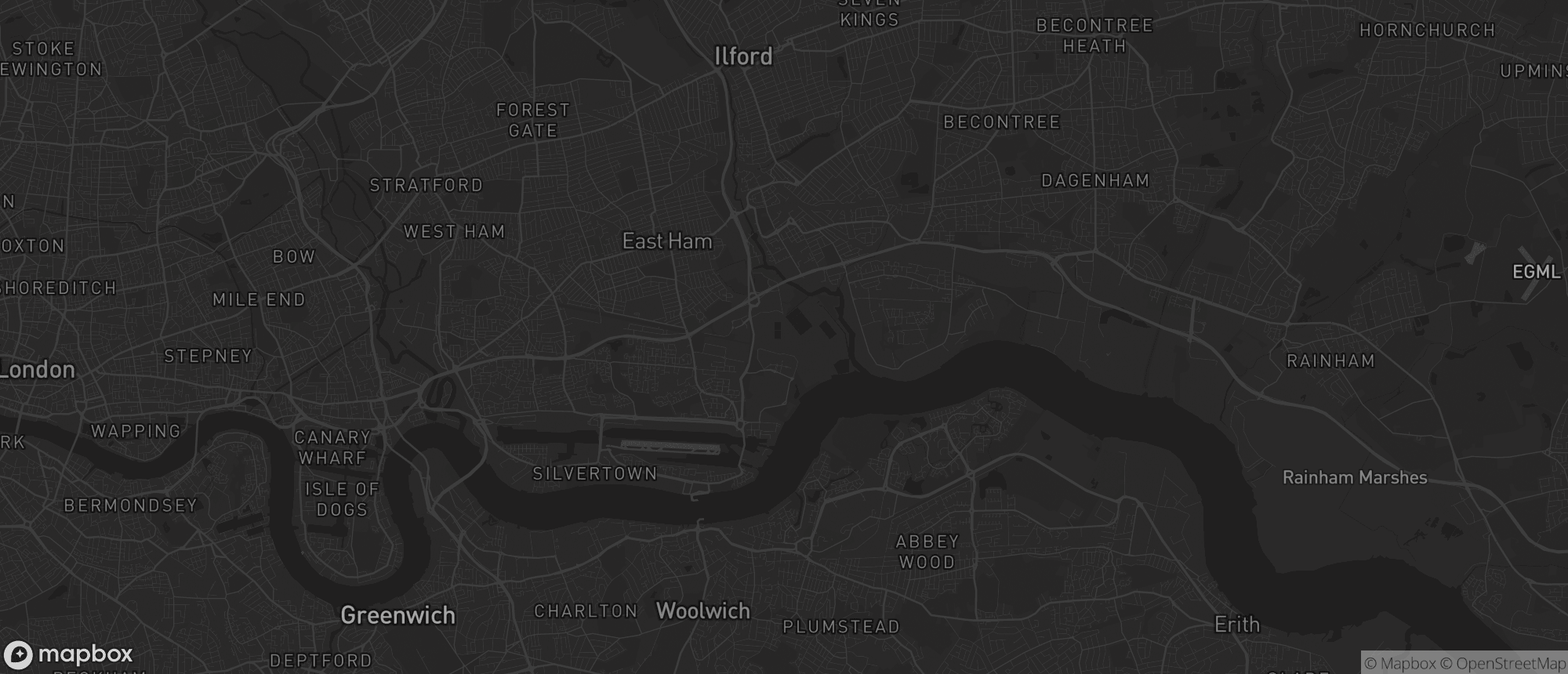 Map of East London for SEO services in East London