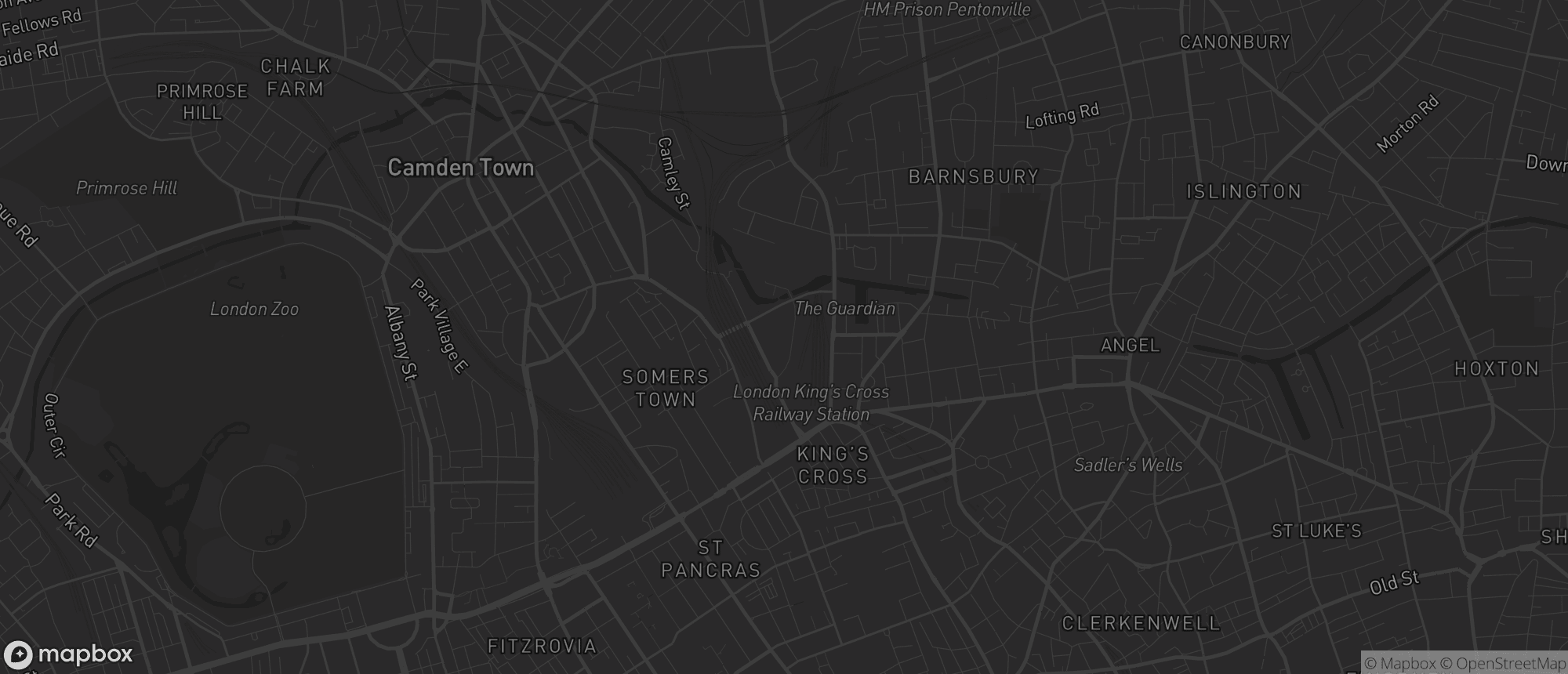 Map of King's Cross for SEO services in King's Cross