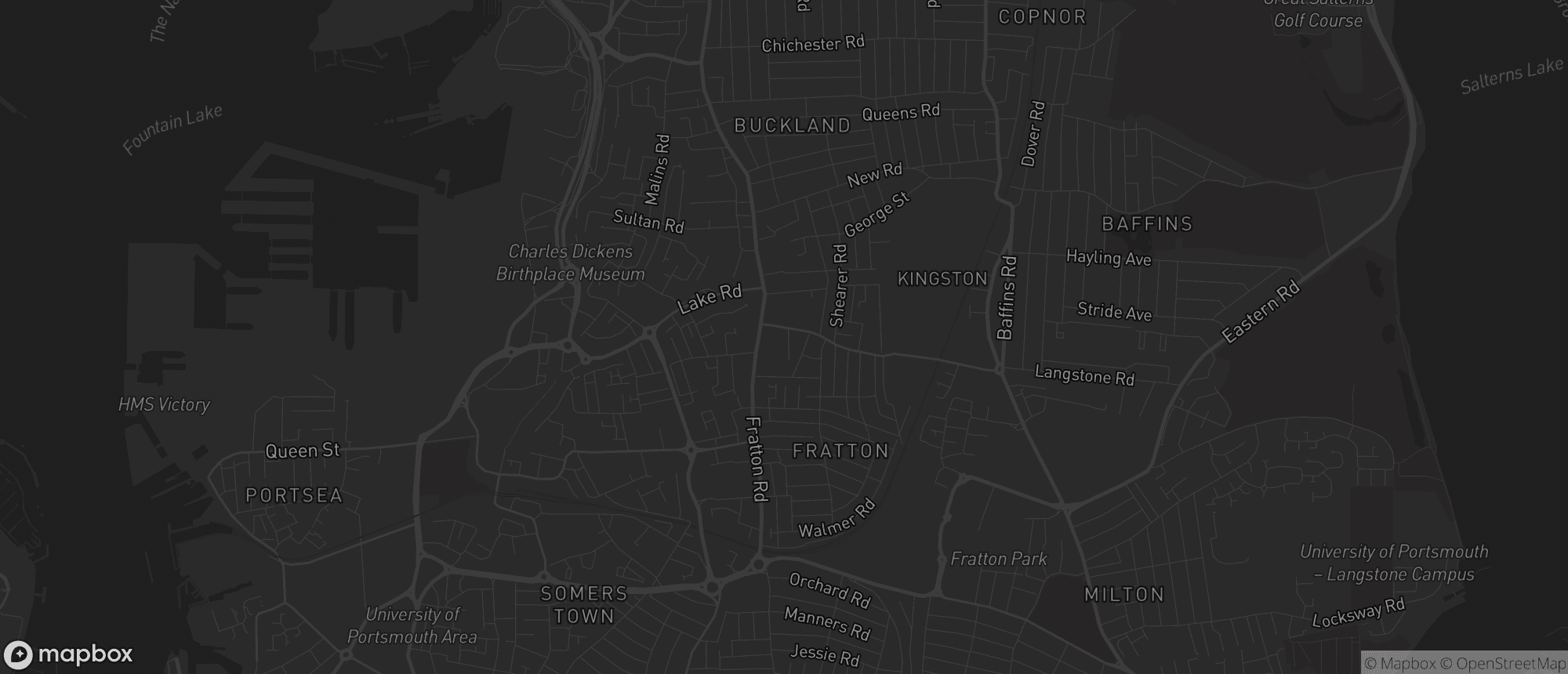 Map of Portsmouth for SEO services in Portsmouth