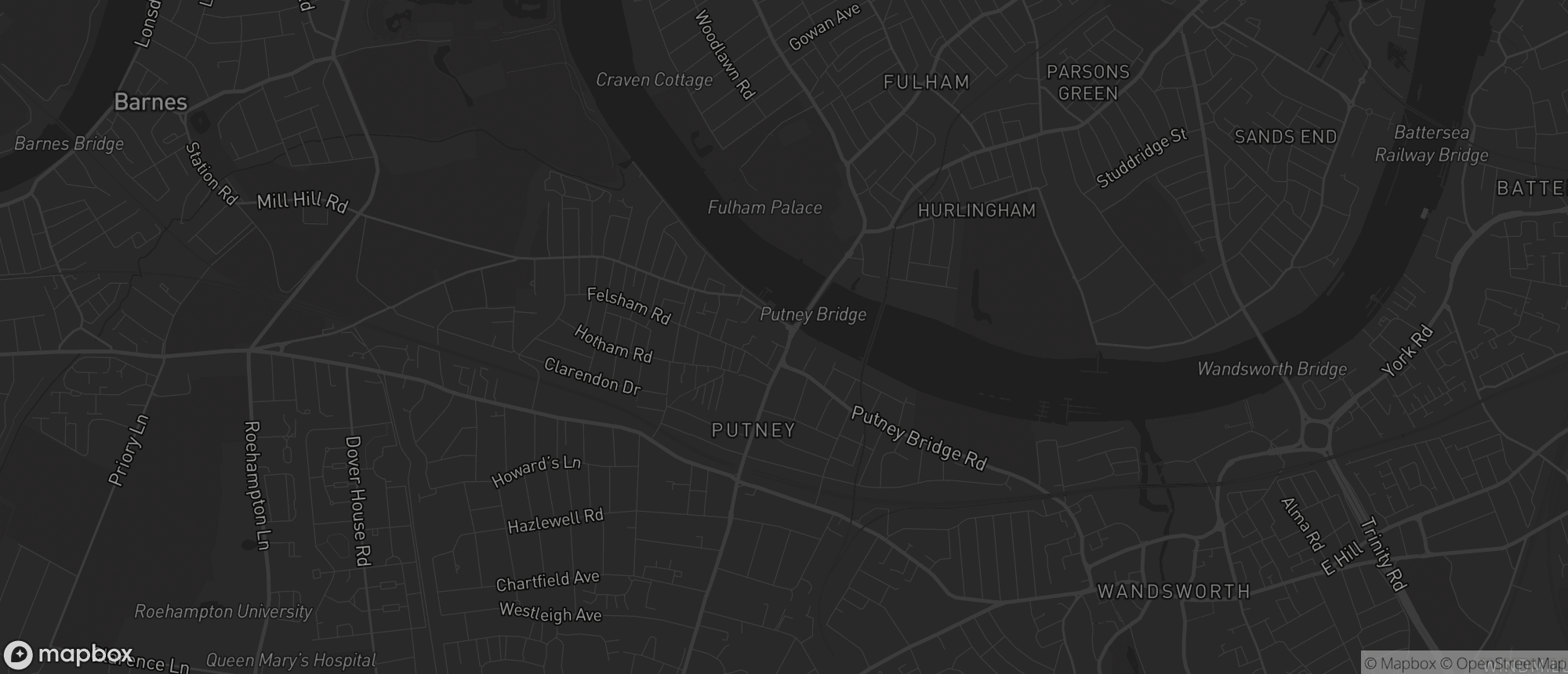Map of Putney for SEO services in Putney
