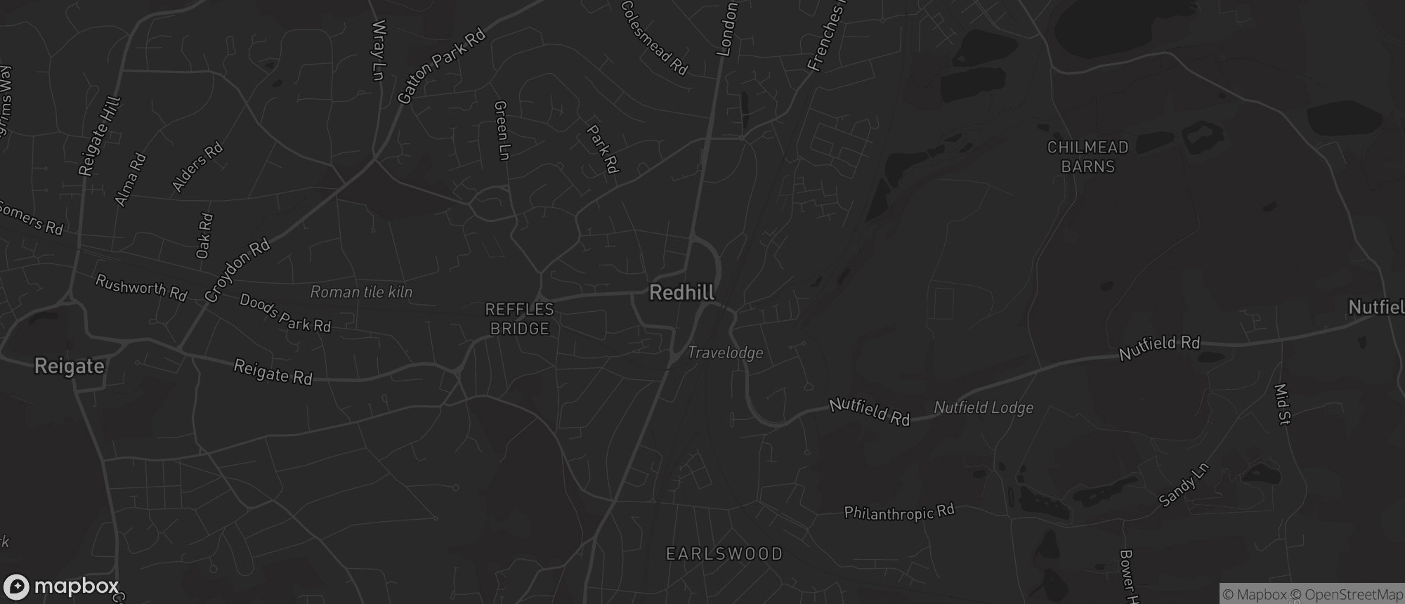 Map of Redhill for SEO services in Redhill