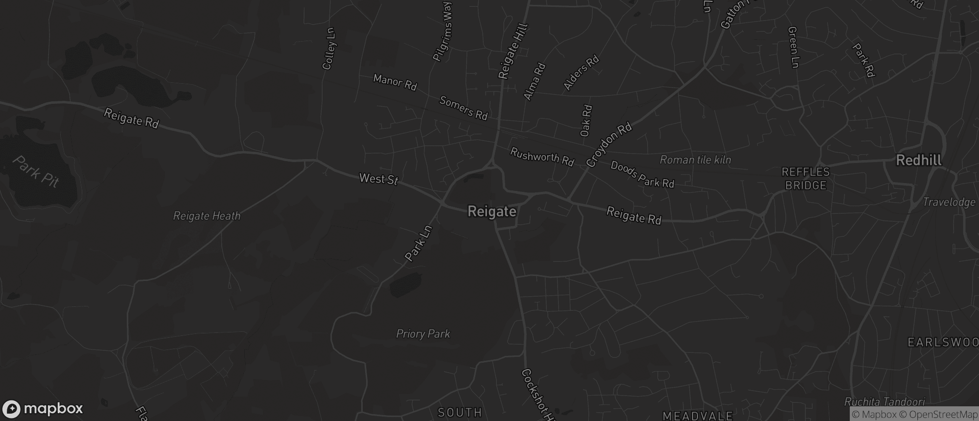 Map of Reigate for SEO services in Reigate