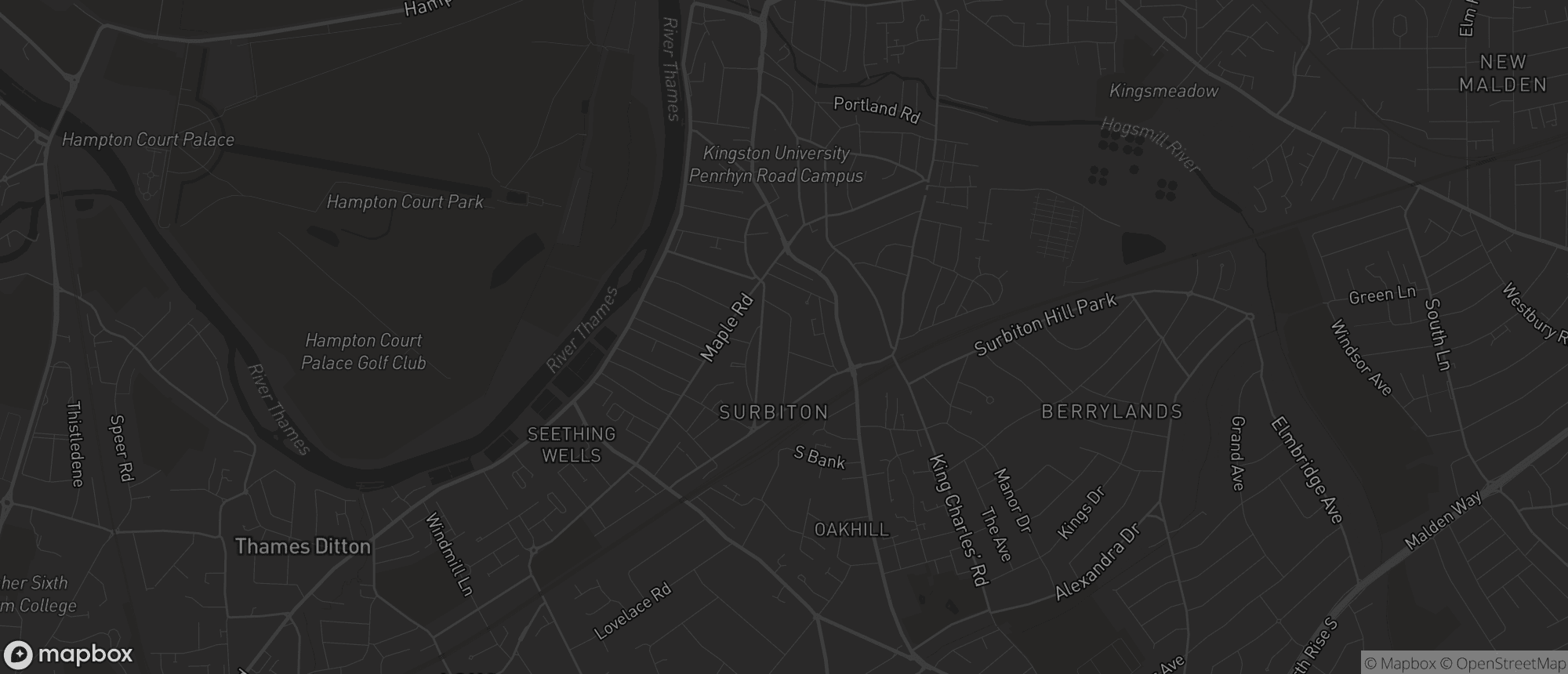 Map of Surbiton for SEO services in Surbiton