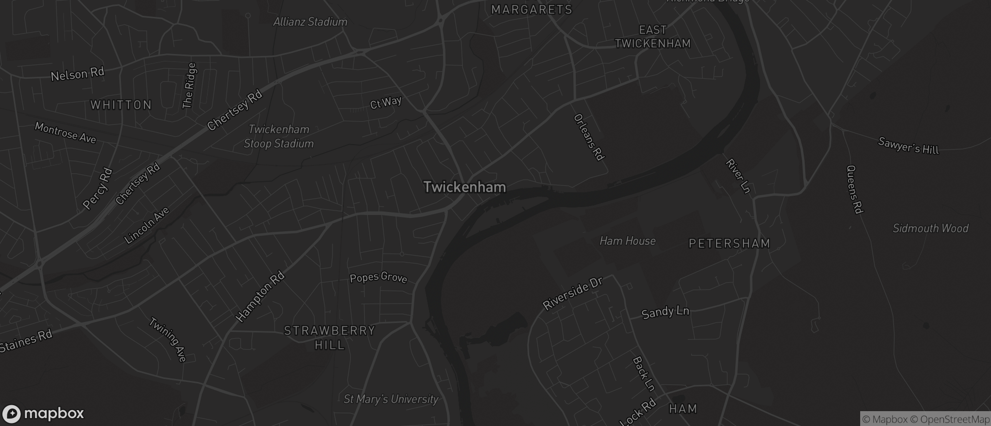 Map of Twickenham for SEO services in Twickenham