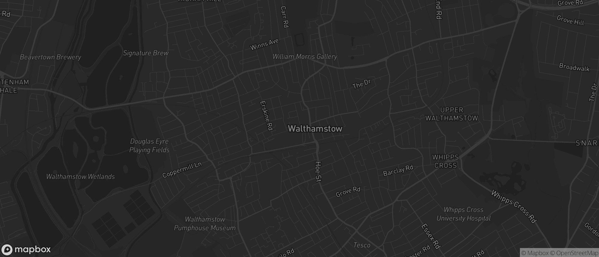 Map of Walthamstow for SEO services in Walthamstow