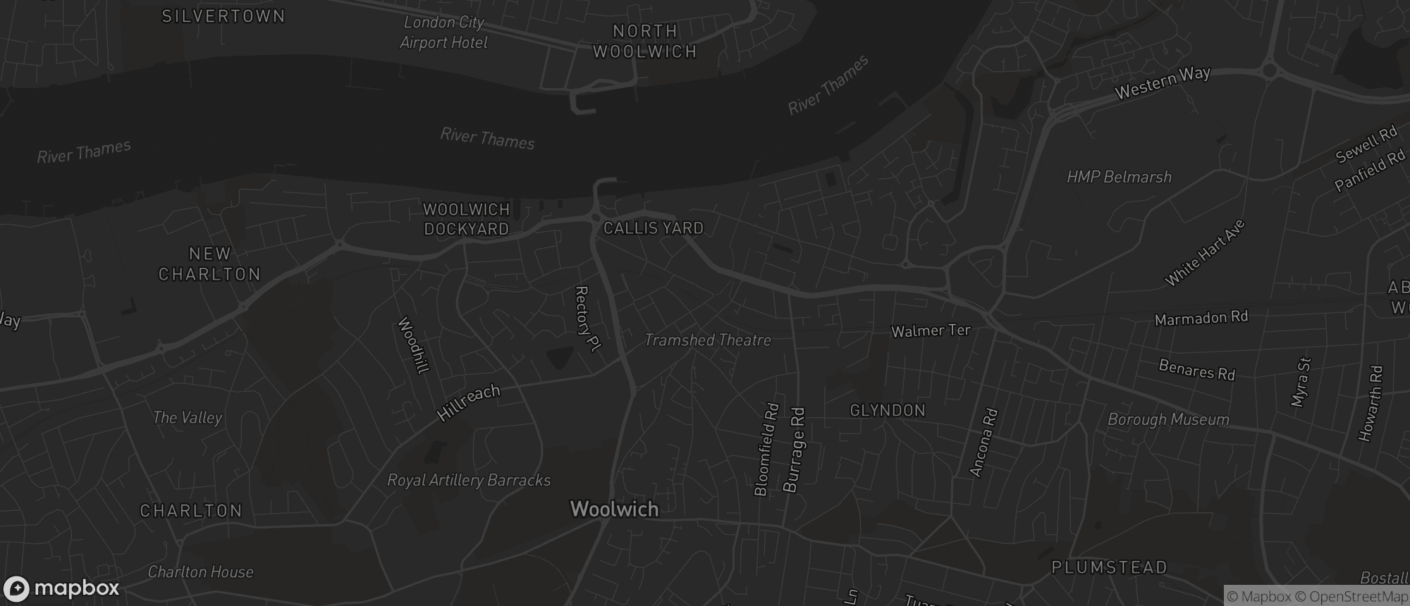 Map of Woolwich for SEO services in Woolwich